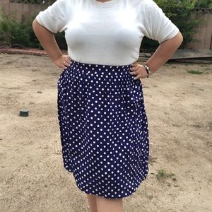 Blue Poka-dot skirt